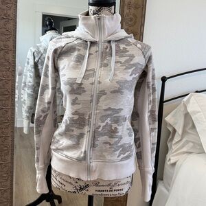 Athleta Gray Camo Hoodie